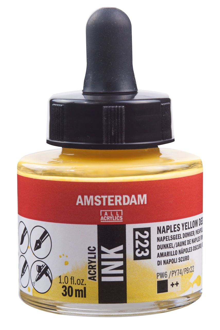 Amsterdam Ink 30ml 223 Naples Yellow Deep - theartshop.com.au