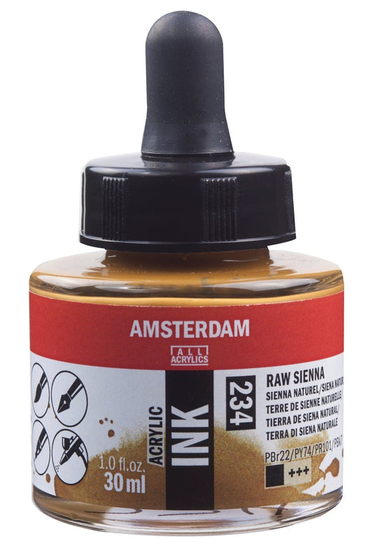 Amsterdam Ink 30ml 234 Raw Sienna - theartshop.com.au