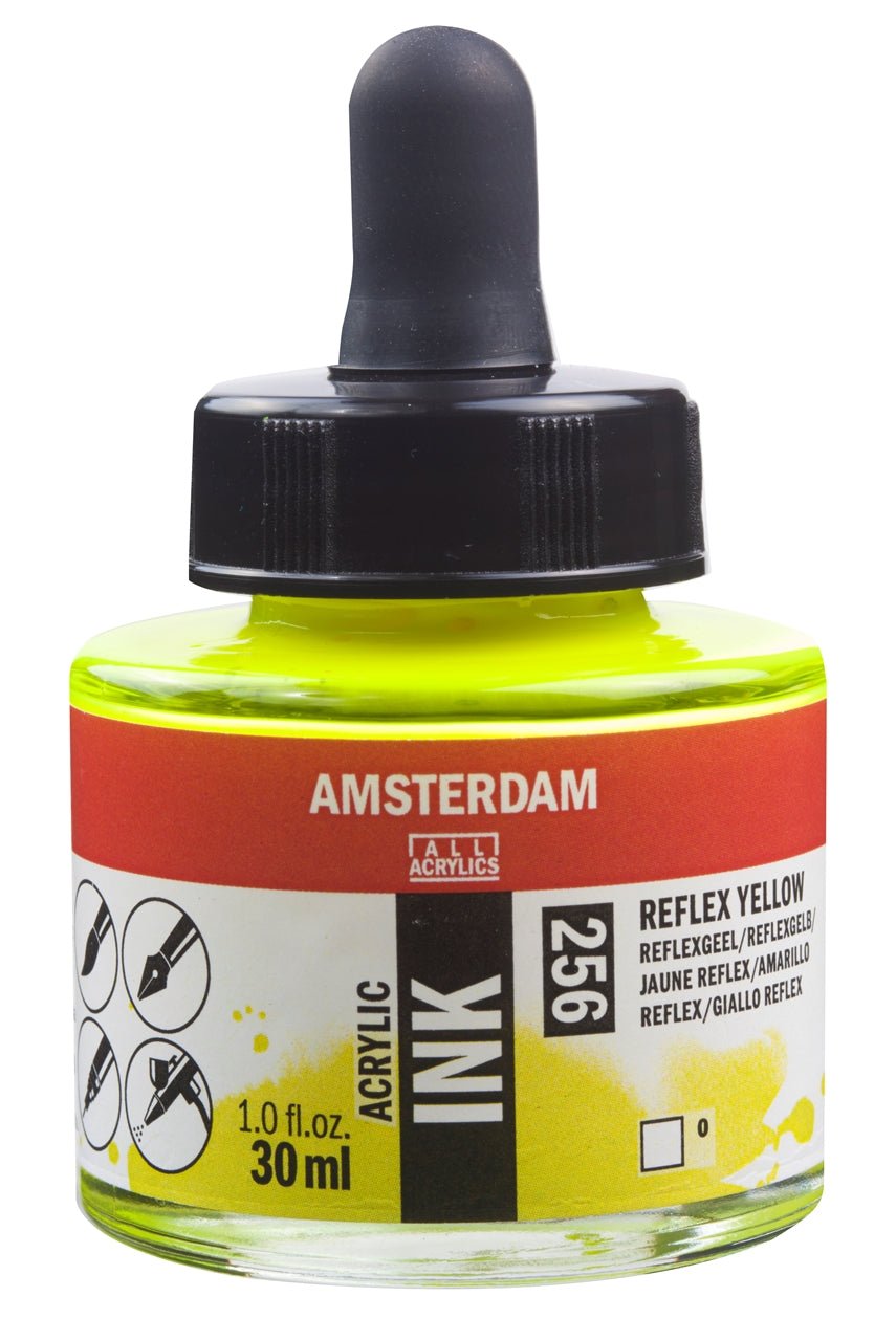 Amsterdam Ink 30ml 256 Reflex Yellow - theartshop.com.au