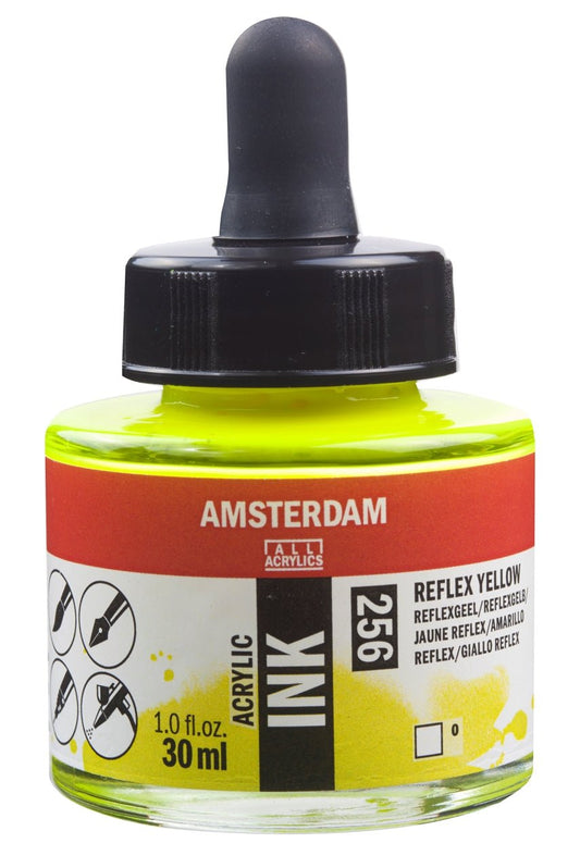 Amsterdam Ink 30ml 256 Reflex Yellow - theartshop.com.au