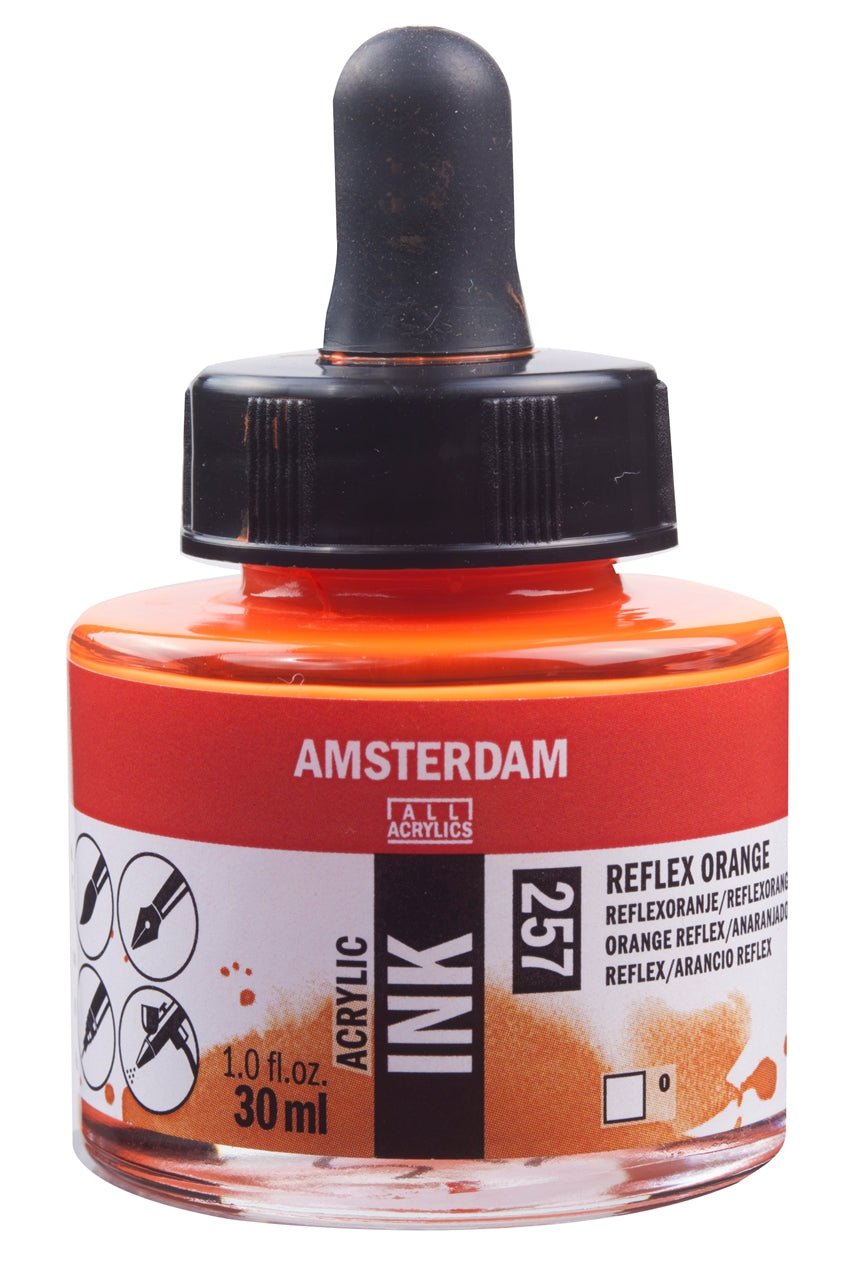 Amsterdam Ink 30ml 257 Reflex Orange - theartshop.com.au