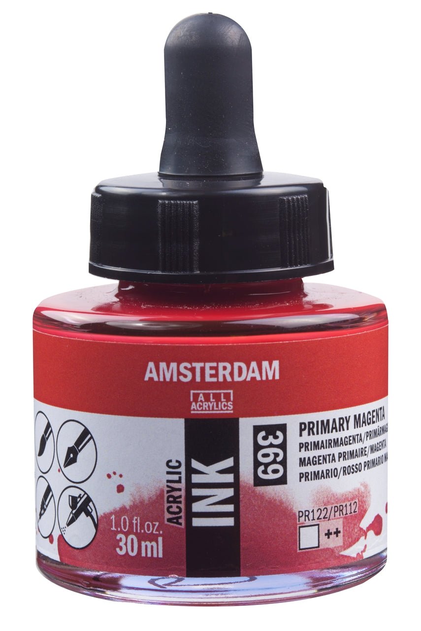 Amsterdam Ink 30ml 369 Primary Magenta - theartshop.com.au