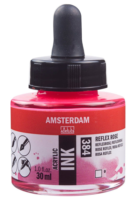 Amsterdam Ink 30ml 384 Reflex Rose - theartshop.com.au