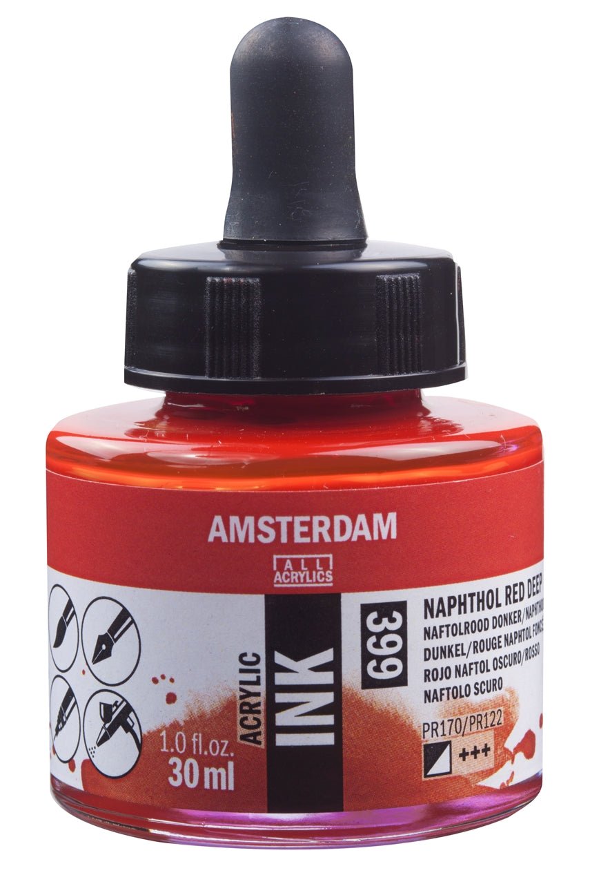 Amsterdam Ink 30ml 399 Napthol Red Deep - theartshop.com.au