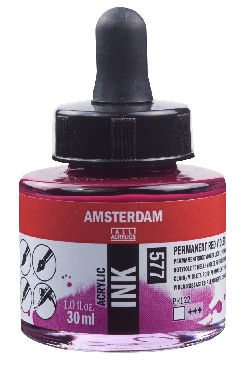 Amsterdam Ink 30ml 577 Permanent Red Violet Light - theartshop.com.au