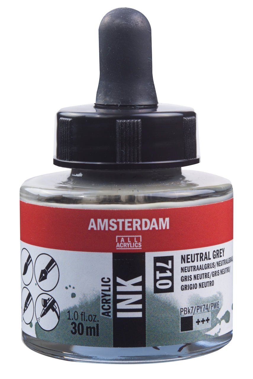 Amsterdam Ink 30ml 710 Neutral Grey - theartshop.com.au