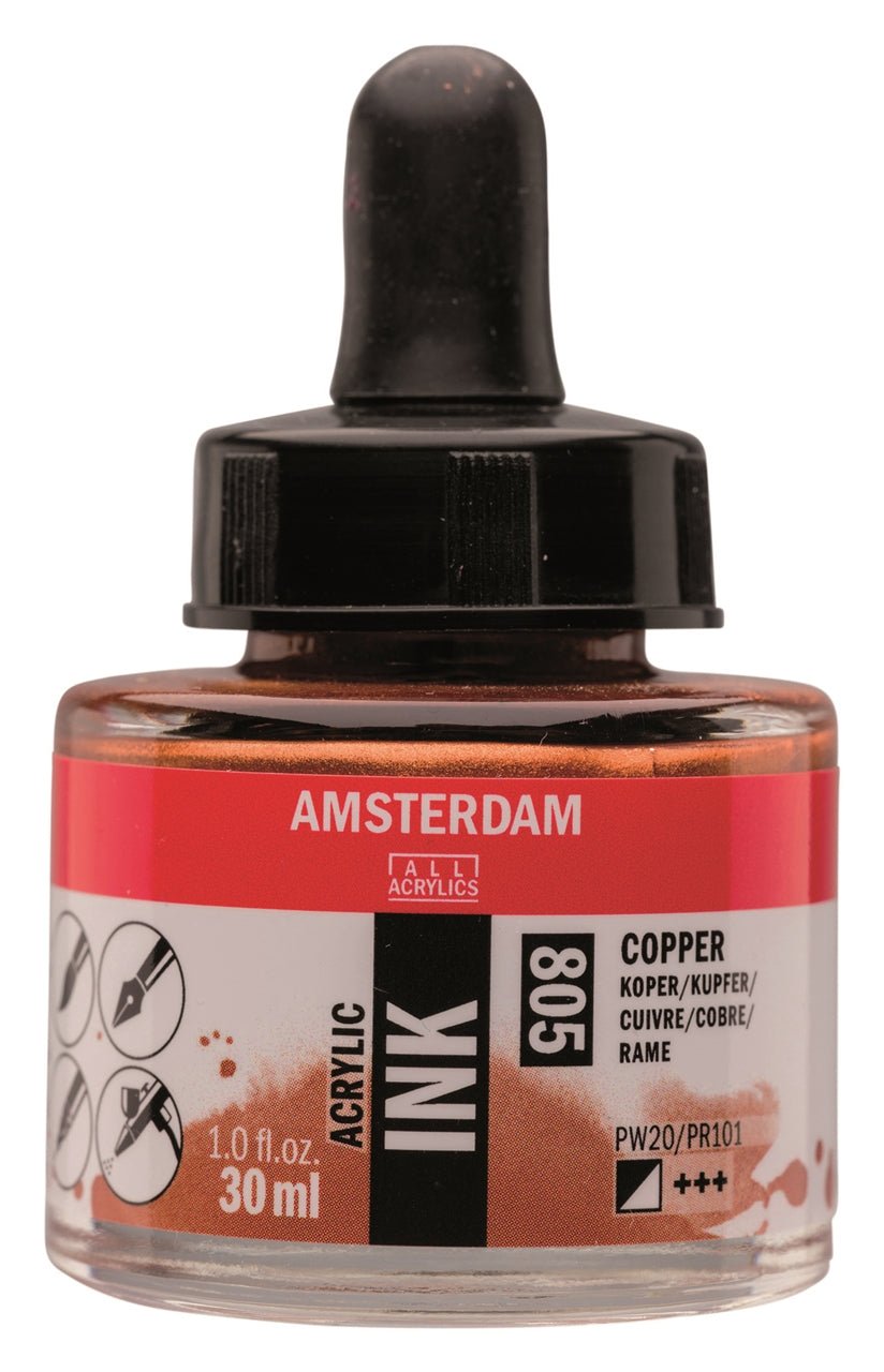 Amsterdam Ink 30ml 805 Copper - theartshop.com.au