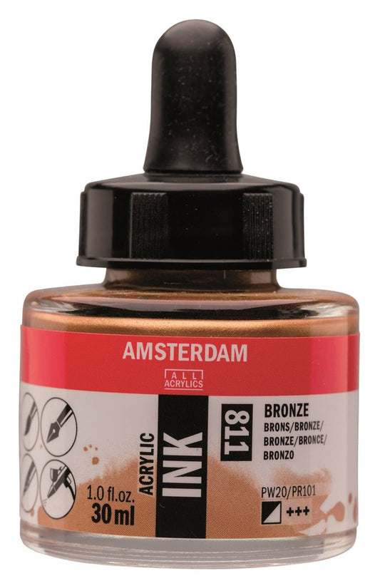 Amsterdam Ink 30ml 811 Bronze - theartshop.com.au