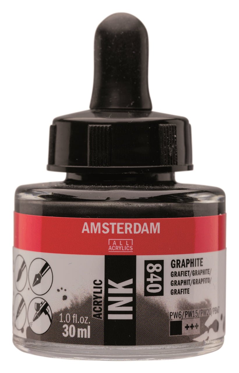 Amsterdam Ink 30ml 840 Graphite – theartshop.com.au