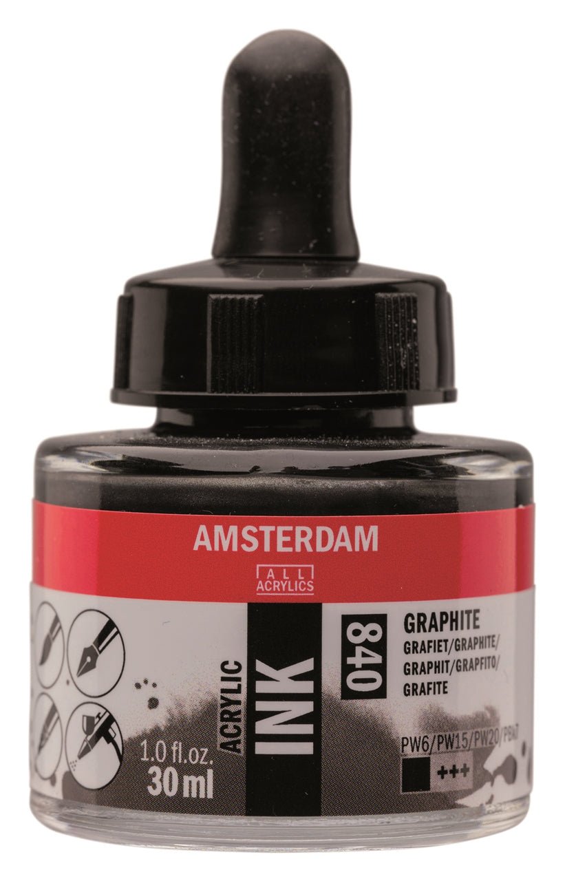 Amsterdam Ink 30ml 840 Graphite - theartshop.com.au