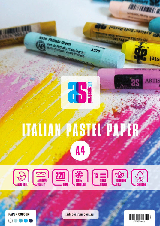 Art Spectrum Pastel Pad 220gsm A4 - Assorted Blues - theartshop.com.au