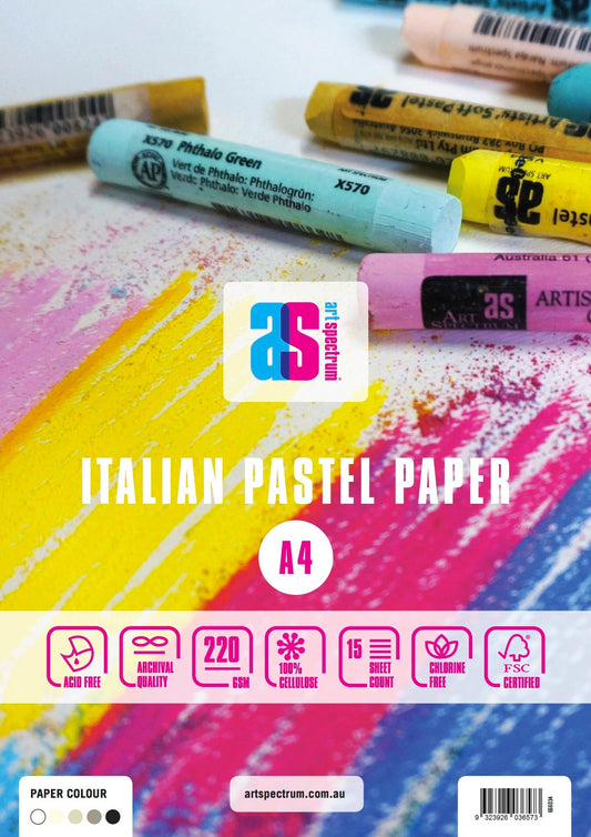 Art Spectrum Pastel Pad 220gsm A4 - Assorted Greys - theartshop.com.au