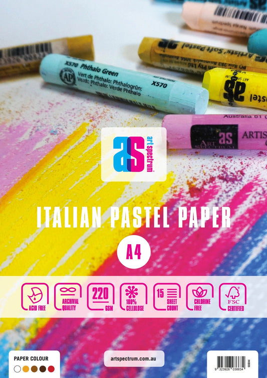 Art Spectrum Pastel Pad 220gsm A4 - Australian Colours - theartshop.com.au