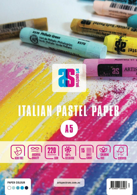 Art Spectrum Pastel Pad 220gsm A5 - Assorted Blues - theartshop.com.au