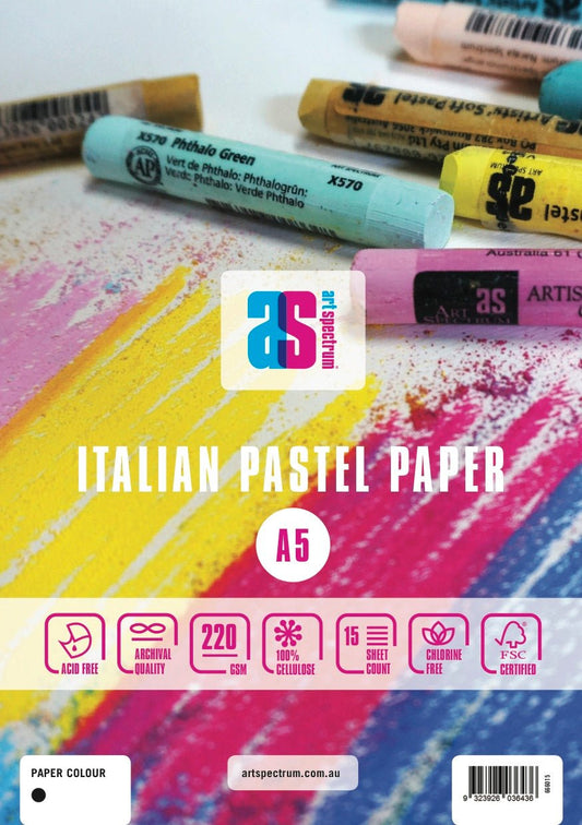 Art Spectrum Pastel Pad 220gsm A5 - Black - theartshop.com.au
