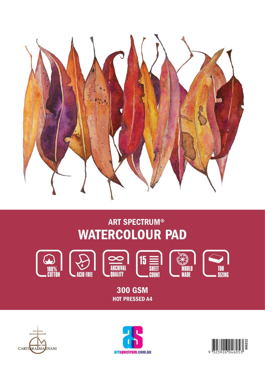 Art Spectrum Watercolour Pad 300gsm A4 Hot Pressed - theartshop.com.au