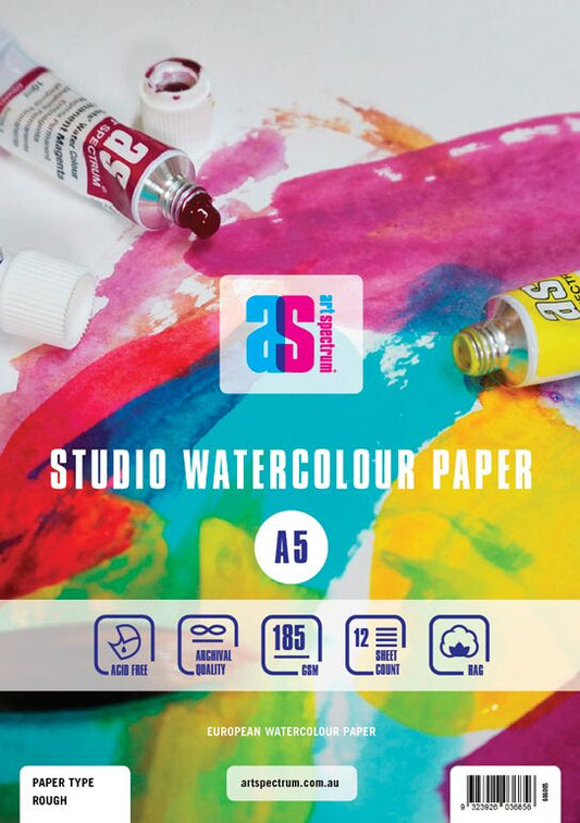 Art Spectum Watercolour Pad 185gsm Rough A5 - theartshop.com.au