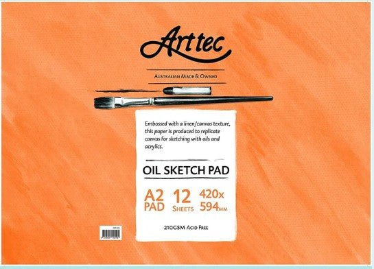 Arttec Oil Sketch Pad 240gsm A2 - theartshop.com.au