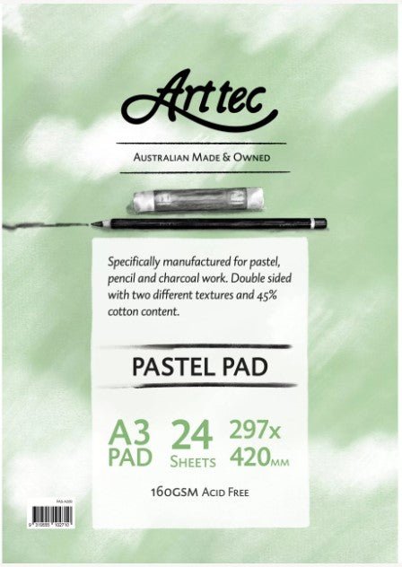 Arttec Pastel Pad 160gsm A3 - theartshop.com.au