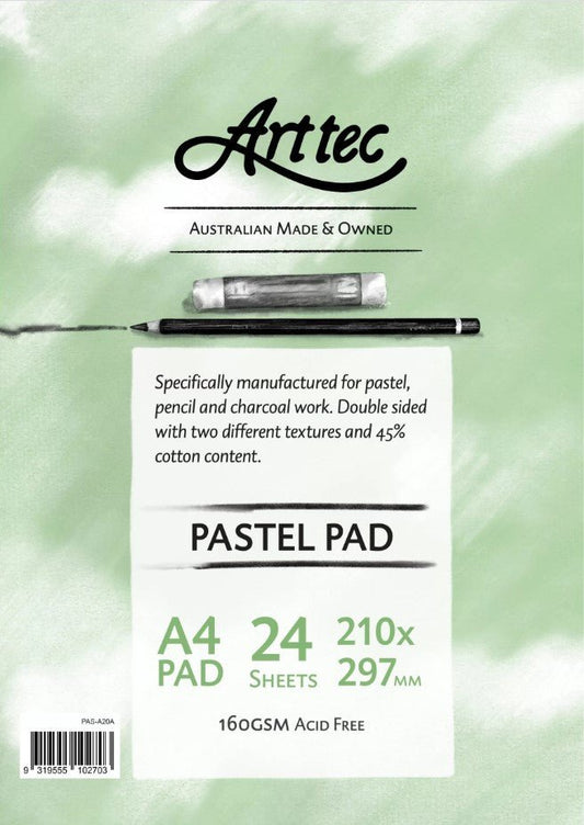 Arttec Pastel Pad 160gsm A4 - theartshop.com.au
