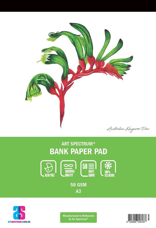 AS Bank Pad A3 50gsm - 50 Sheets - theartshop.com.au