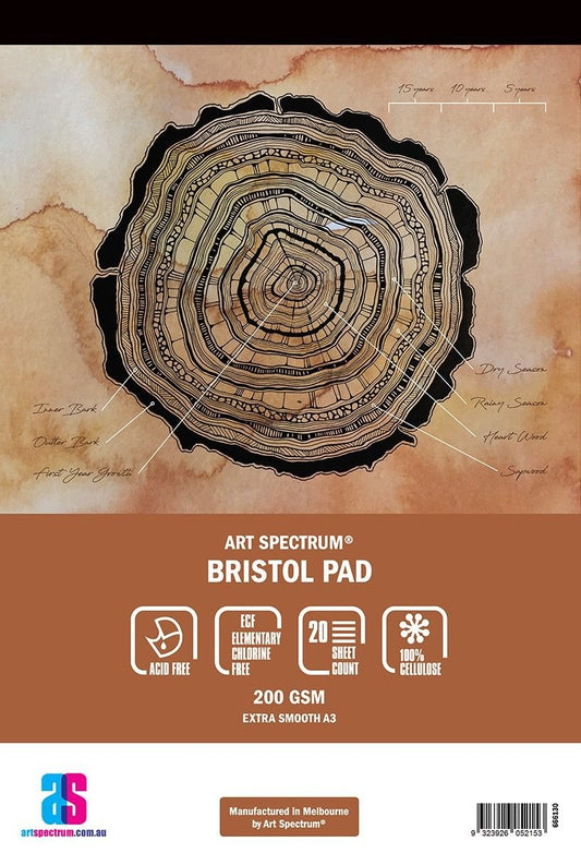 AS Bristol Pad A3 200gsm - 30 Sheets - theartshop.com.au