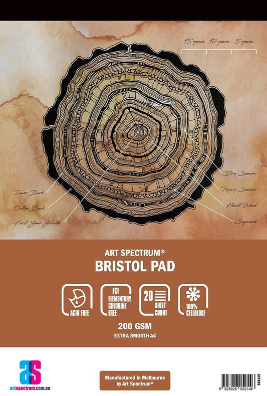 AS Bristol Pad A4 200gsm - 30 Sheets - theartshop.com.au