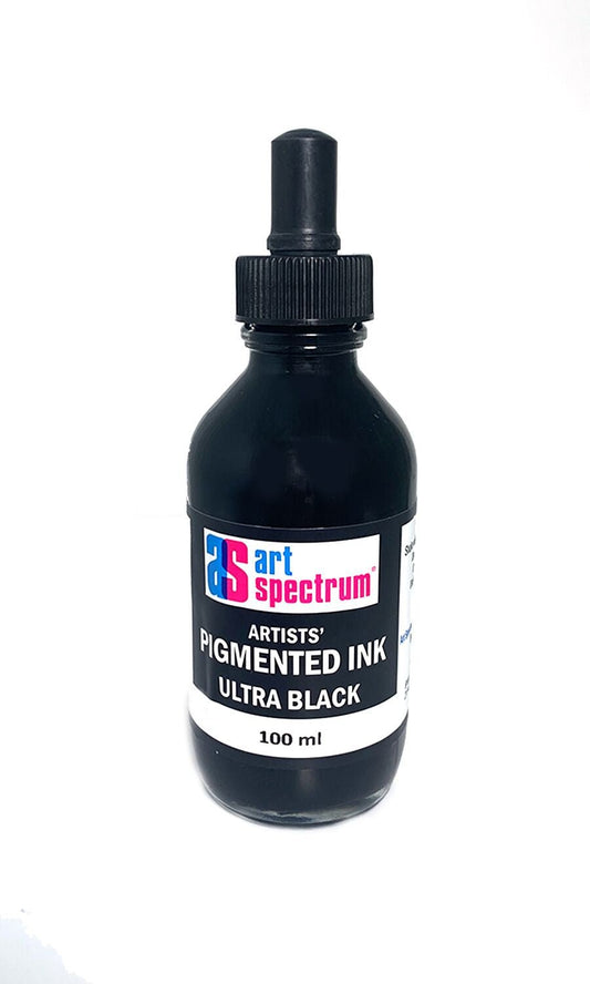 AS Pigmented Ink 100ml Ultra Black - theartshop.com.au