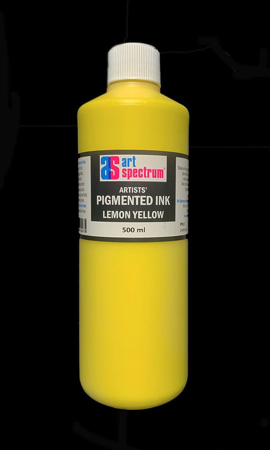 AS Pigmented Ink 500ml Lemon Yellow - theartshop.com.au
