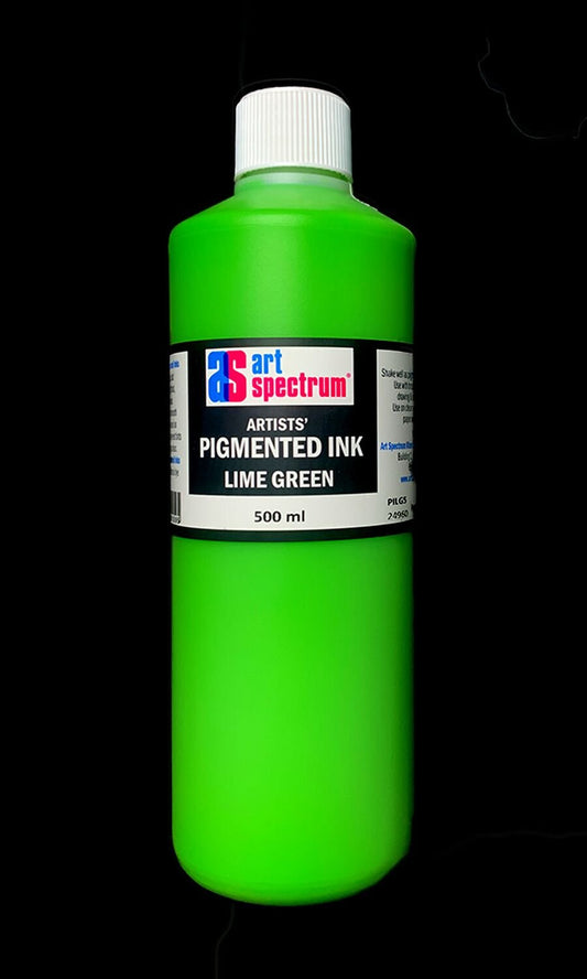 AS Pigmented Ink 500ml Lime Green - theartshop.com.au