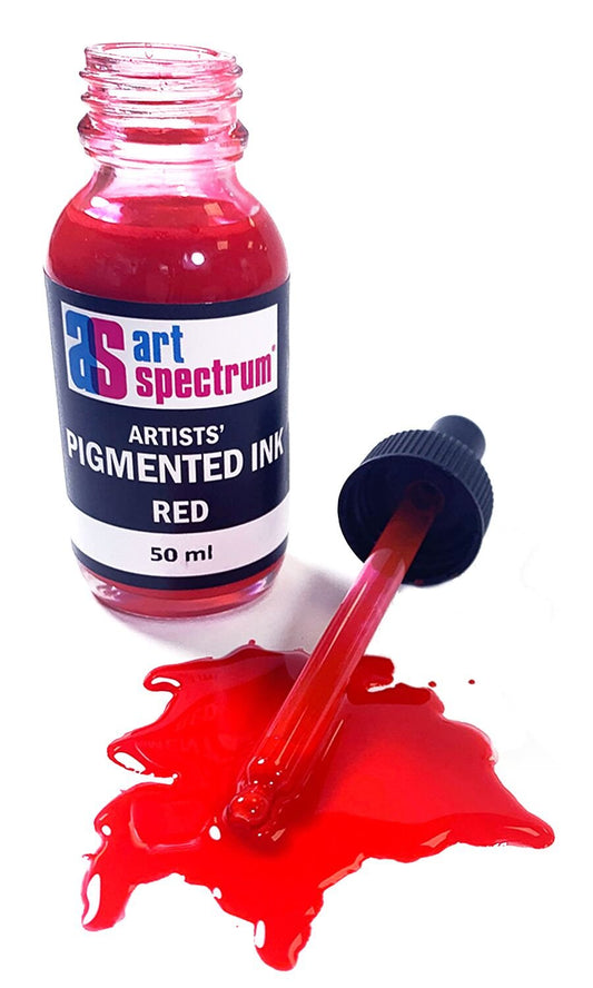 AS Pigmented Ink 50ml Red - theartshop.com.au