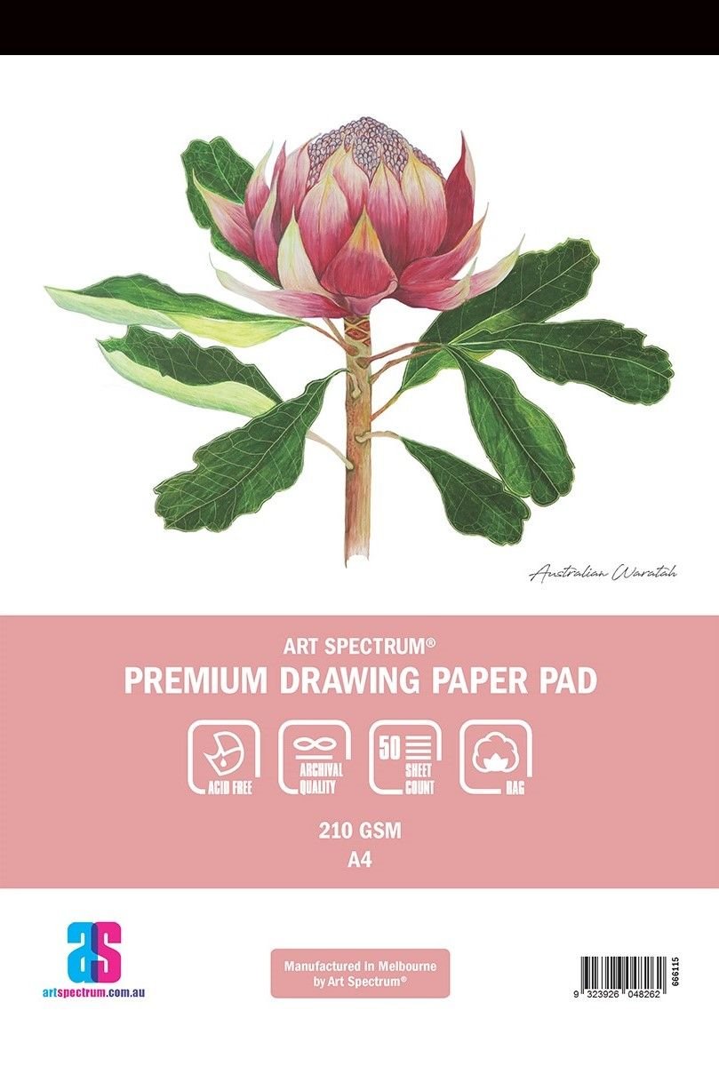 AS Premium Drawing Pad A4 210gsm - 50 Sheets - theartshop.com.au