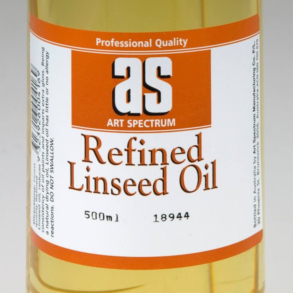 AS Refined Linseed Oil 500ml - theartshop.com.au