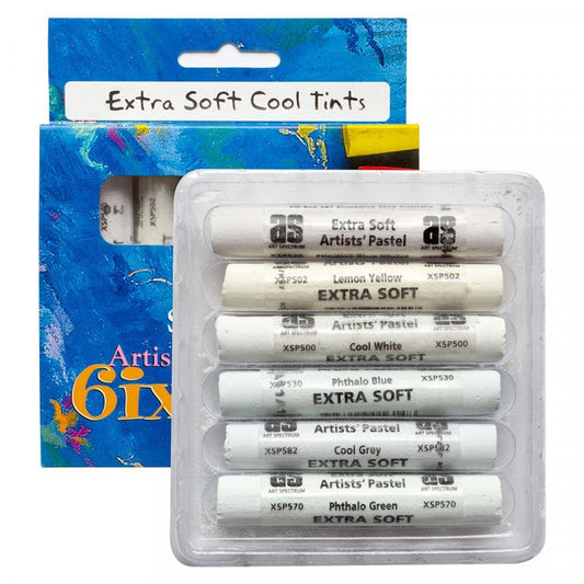 AS Six Pack Pastel Set - Extra Soft Cool Tints - theartshop.com.au