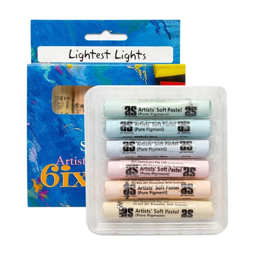 AS Six Pack Pastel Set - Lightest Lights - theartshop.com.au