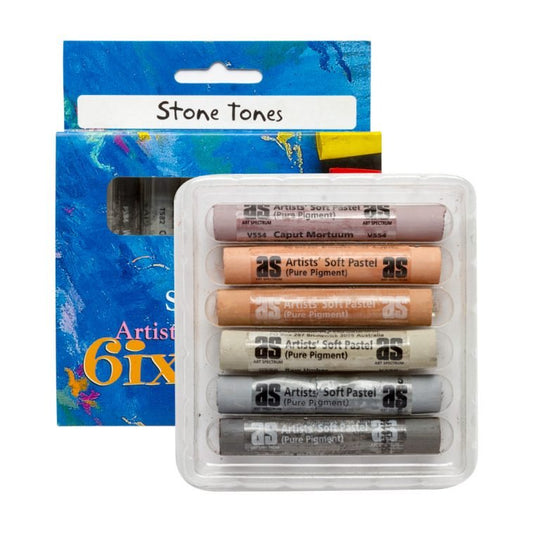 AS Six Pack Pastel Set - Stone Tones - theartshop.com.au