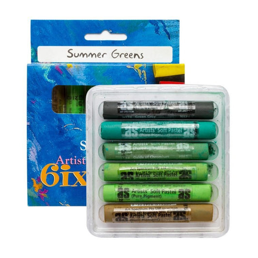 AS Six Pack Pastel Set - Summer Greens - theartshop.com.au