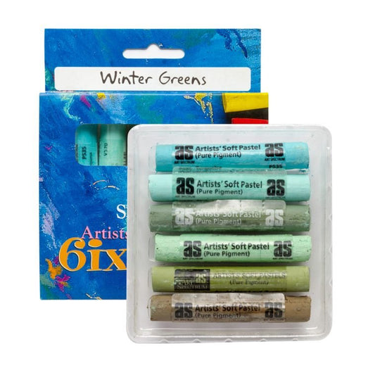 AS Six Pack Pastel Set - Winter Greens - theartshop.com.au