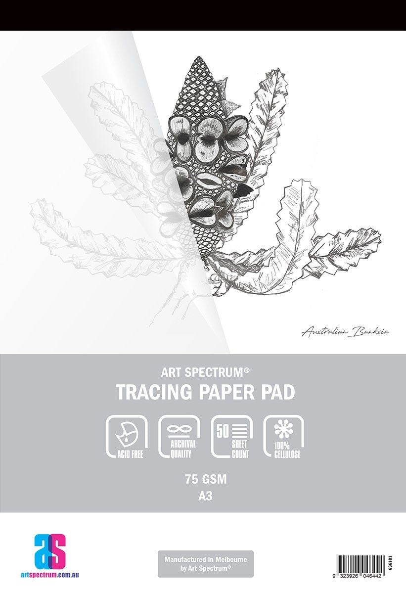 AS Tracing Pad A3 75gsm - 50 Sheets - theartshop.com.au