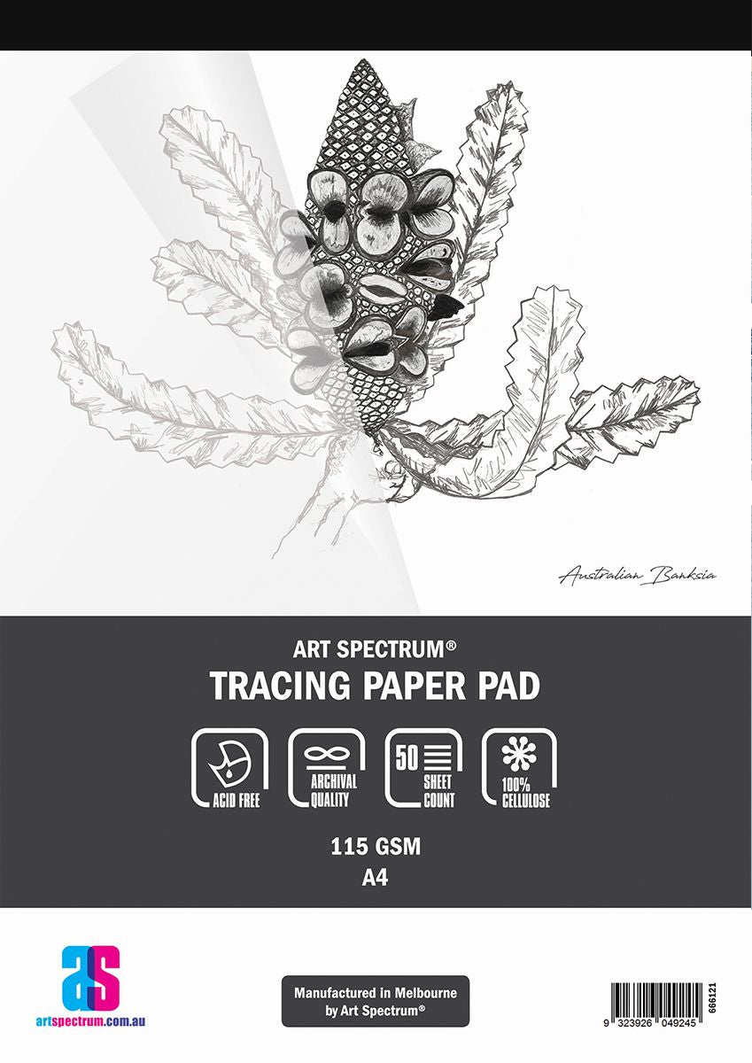 AS Tracing Pad A4 115gsm - 50 Sheets - theartshop.com.au