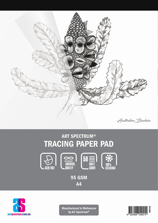 AS Tracing Pad A4 95gsm - 50 Sheets - theartshop.com.au