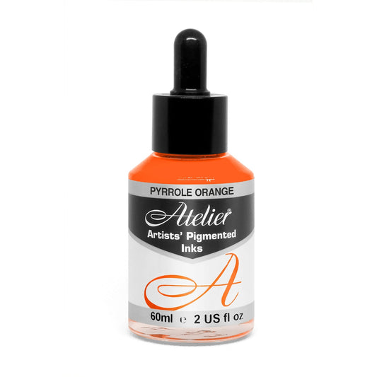 Atelier Artist Pigmented Ink 60ml Pyrrole Orange - theartshop.com.au