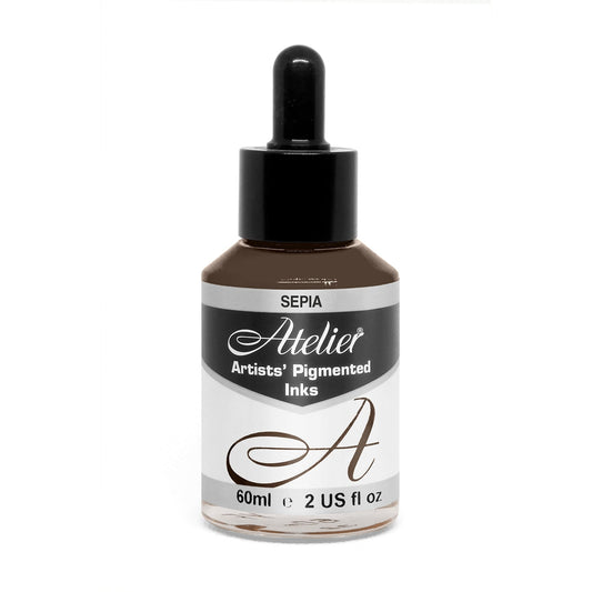 Atelier Artist Pigmented Ink 60ml Sepia - theartshop.com.au