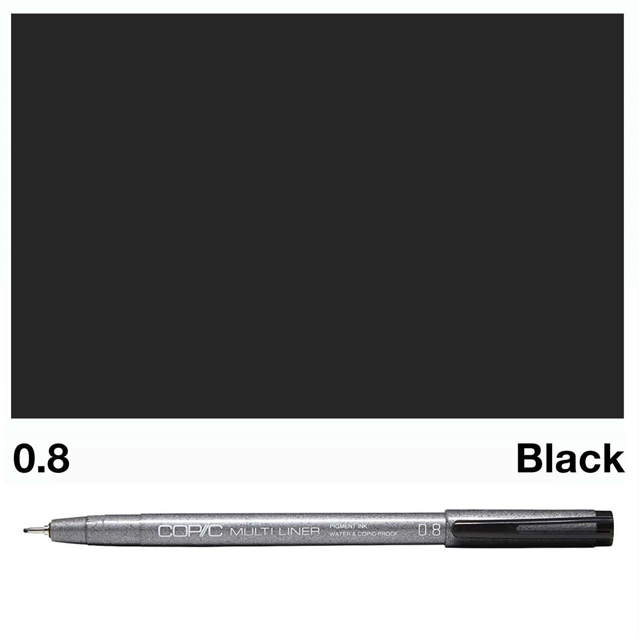 Black Copic Multi Liners 0.8mm - theartshop.com.au