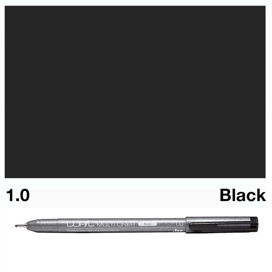Black Copic Multi Liners 1.0mm - theartshop.com.au