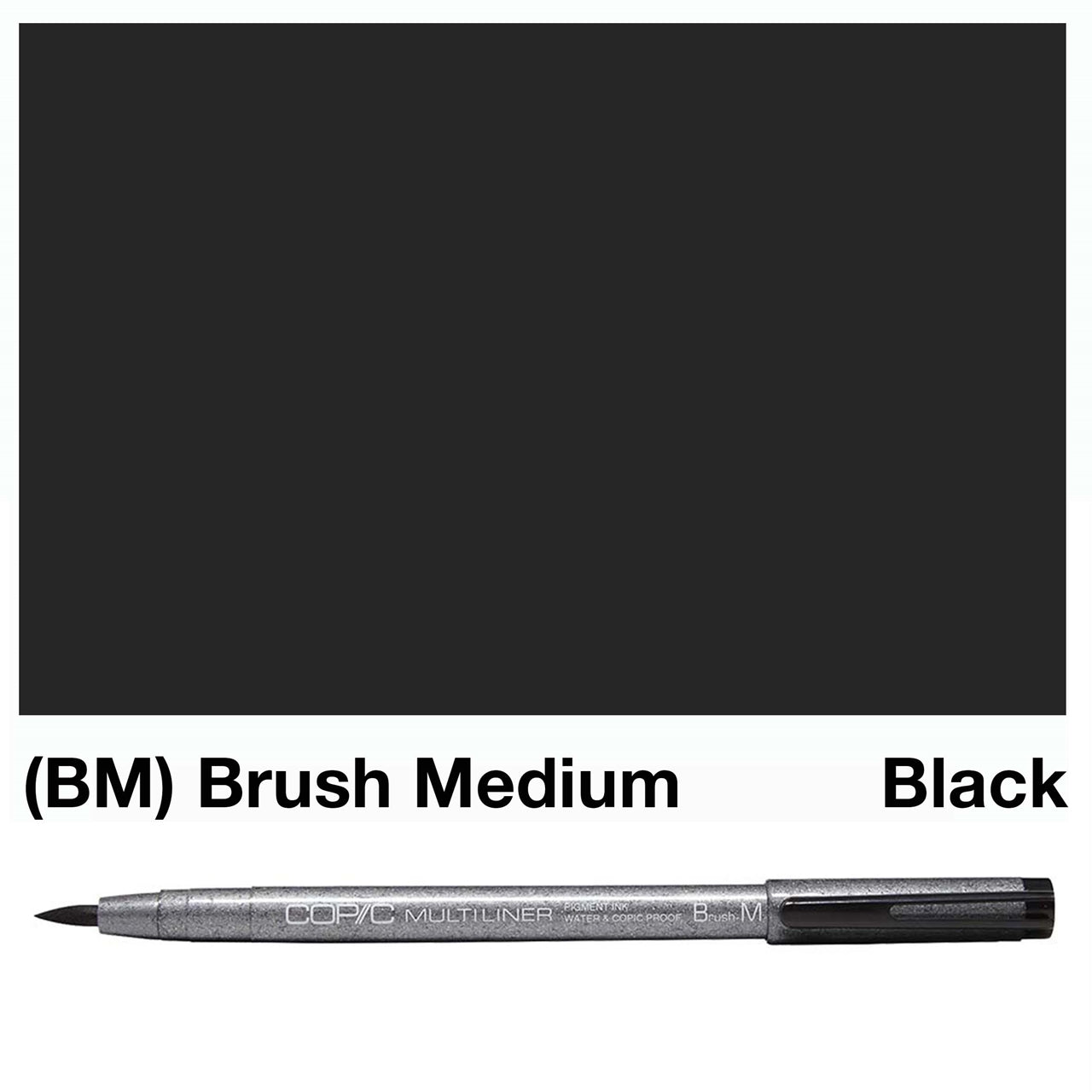 Black Copic Multi Liners Brush M - Med - theartshop.com.au