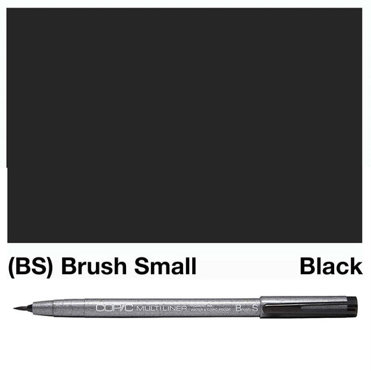 Black Copic Multi Liners Brush S - Fine - theartshop.com.au