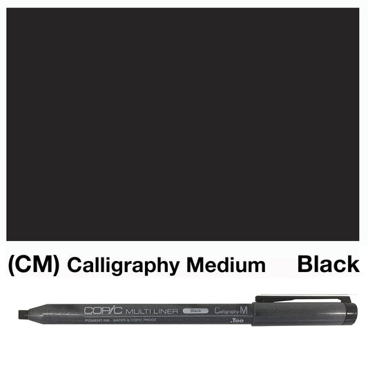 Black Copic Multi Liners Calligraphy Medium - theartshop.com.au
