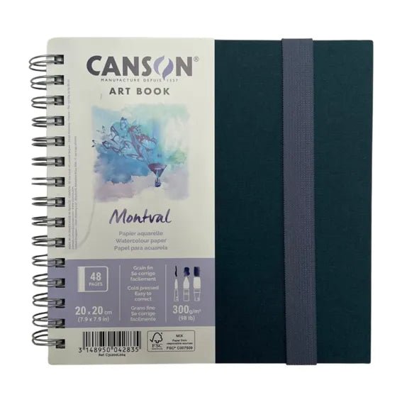 Canson Art Book Montval 20 x 20cm 300gsm Cold Pressed - theartshop.com.au