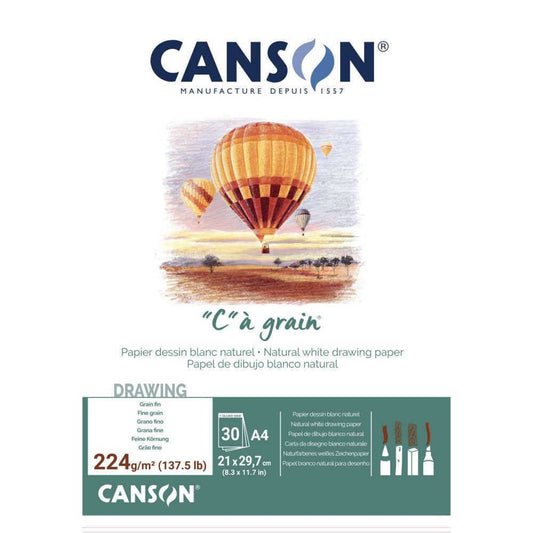 Canson Drawing 224gsm Pad 30 Sheet A4 - theartshop.com.au